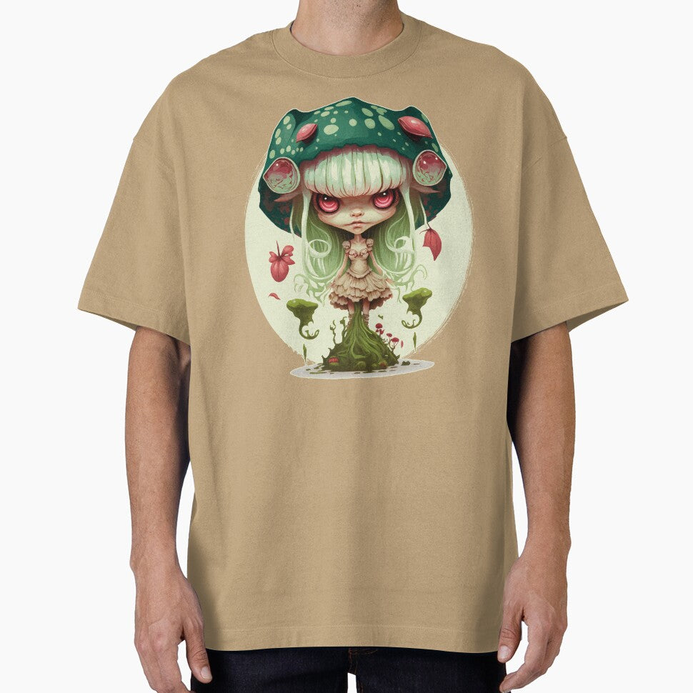 Goblincore Grunge Aesthetic Anime Kawaii Cottagecore Mushroom Girl by Bunkis1st