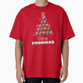 Merry Frogmas Christmas Tree • Cute Frog Holiday Pun • Kawaii Christmas Animal Design by HopeAndHustle