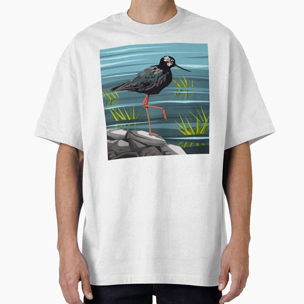Kakī | Black stilt by Art by Ira