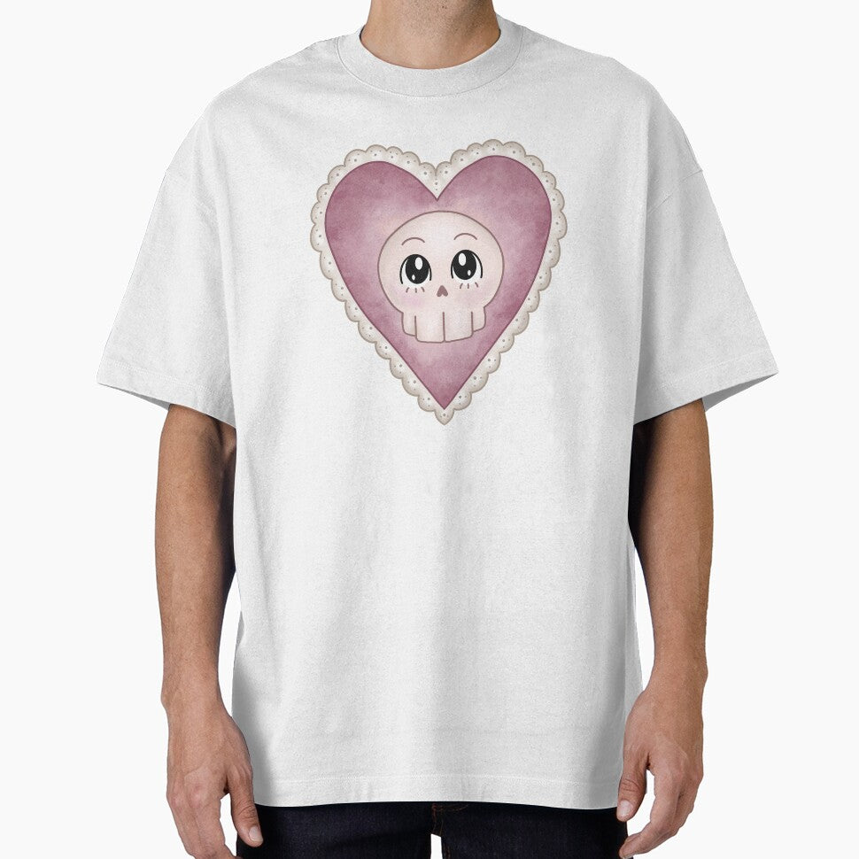 Kitsch Skull Heart by Brennabee Doodles
