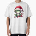 Grumpy Christmas Frog with Candy Cane by Sweetnotsour