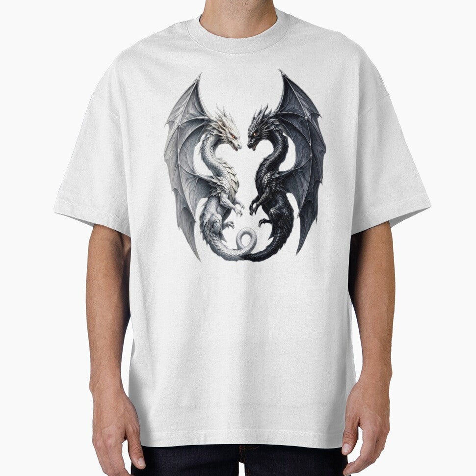 yin yang dragon shirt by IMOBILYARI VibeCore