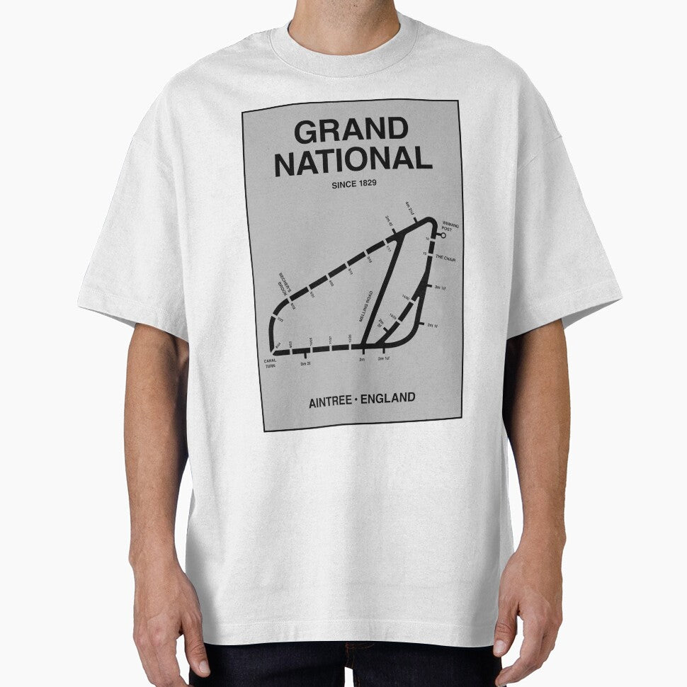 Minimalist Grand National Horse Racing Line Print by The Circuit Collection