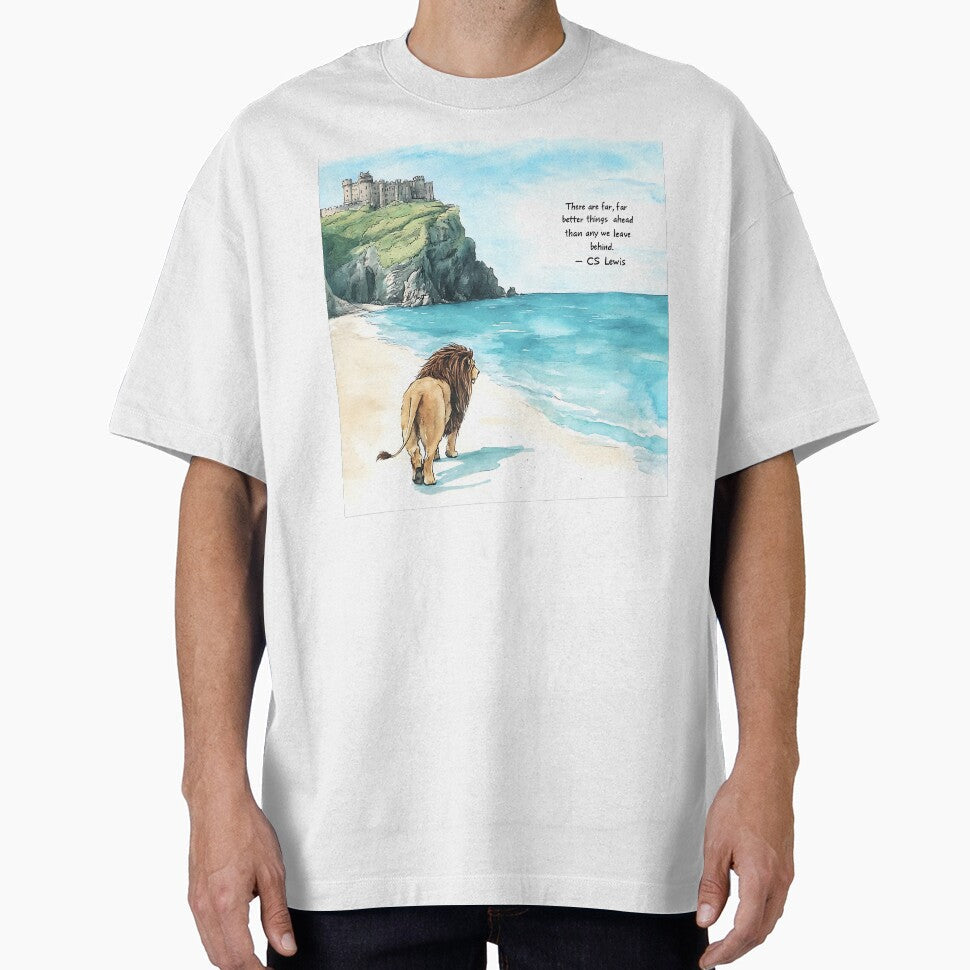Aslan On The Beach - There are far better things ahead than any we leave behind by theartfulbeing