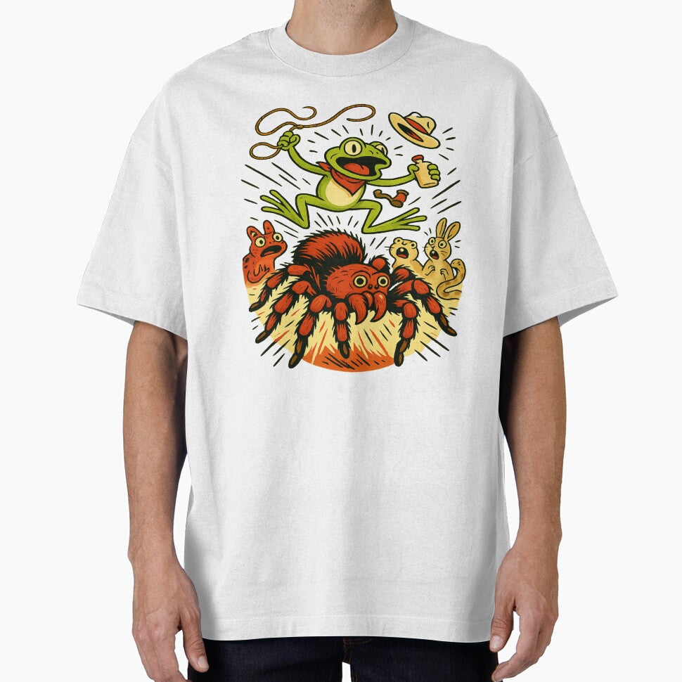Frog Rodeo Mayhem – Pure Cowboycore Energy by POD DYNASTY | Original Print On Demand T-Shirt Graphics