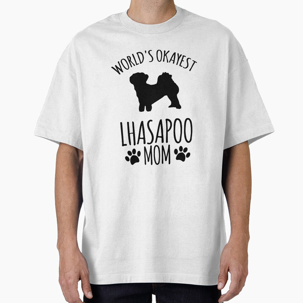 Worlds Okayest Lhasapoo Mom - Dog Mom by kindxinn