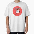 Overthinking Cat Meme Sticker – Cute Anxiety Cat "I Overthink Everything" by XNeoGraphix