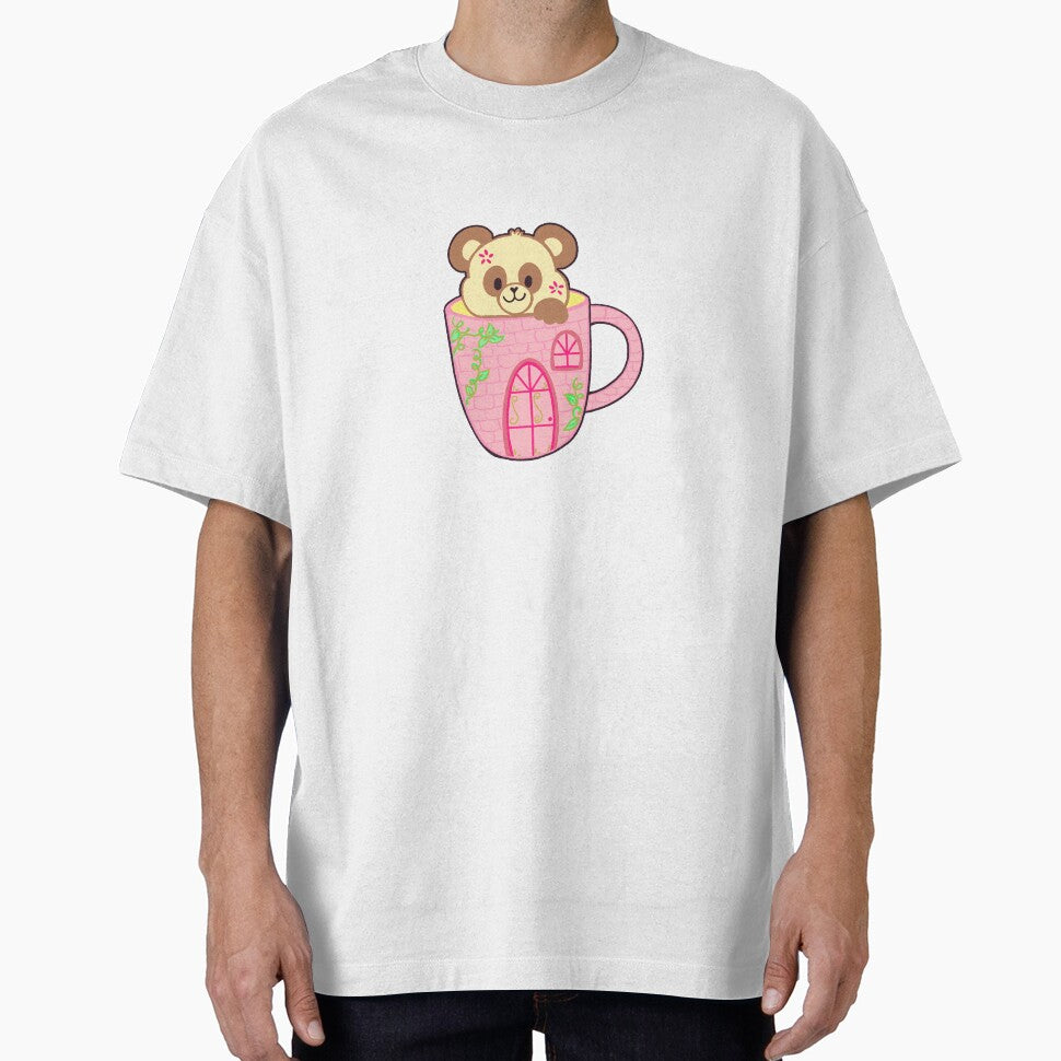 Pink Panda Bear by glamarisssss
