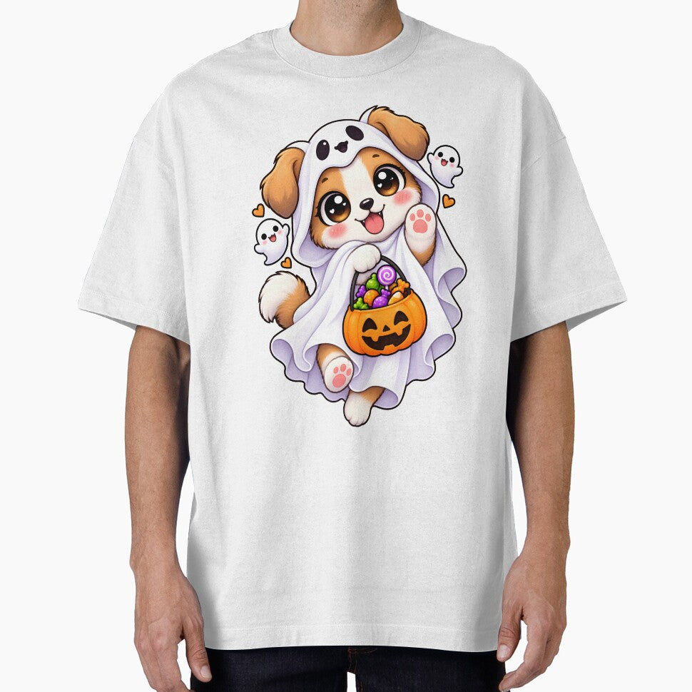 Spooky Ghost Dog – Cute Kawaii Veterinary Halloween by Bettybee00