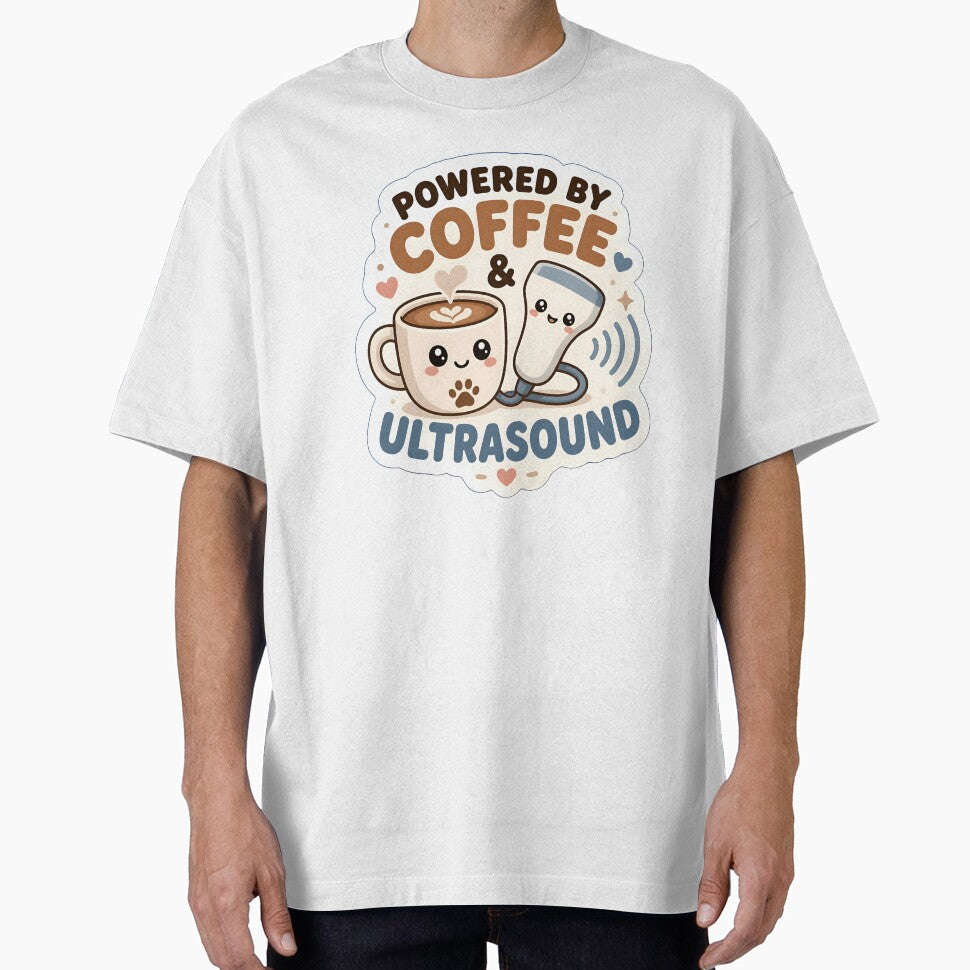 Powered by Coffee & Ultrasound – Funny Veterinary Sonographer Gift by Bettybee00