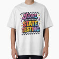 Retro Test Day I Love The Last Day Of Testing Funny Teacher Design by kiralynstration