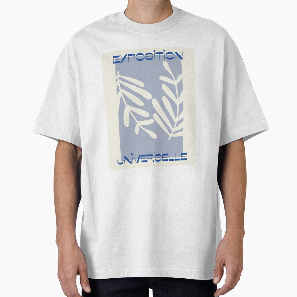 Abstract Modern Blue Shapes Leafs by MarcelleDesign