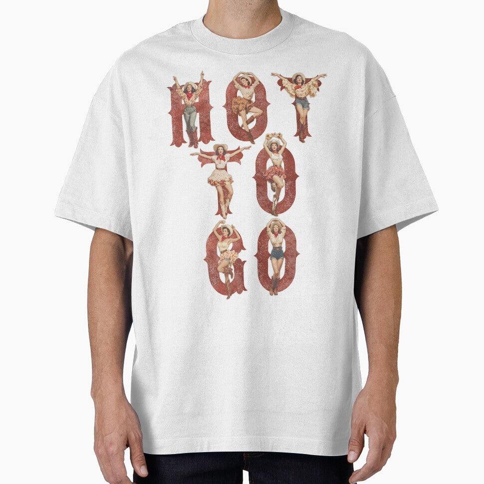 “Hot to Go” Retro Cowgirl Pin-Up Typography — Inspired by Chappell Roan by HotFluff