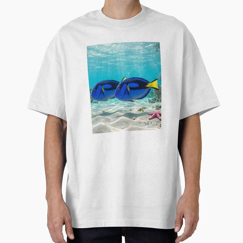 Lost in the Blue - Blue Tangs by BeeStylishTees