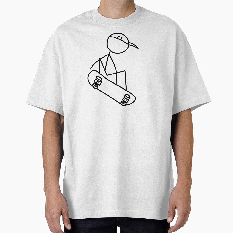 Stick Figure skateboarding by Threehitsdeep
