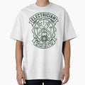 Electrician Powering The World One Connection At A Time T-Shirt by LumyFlow