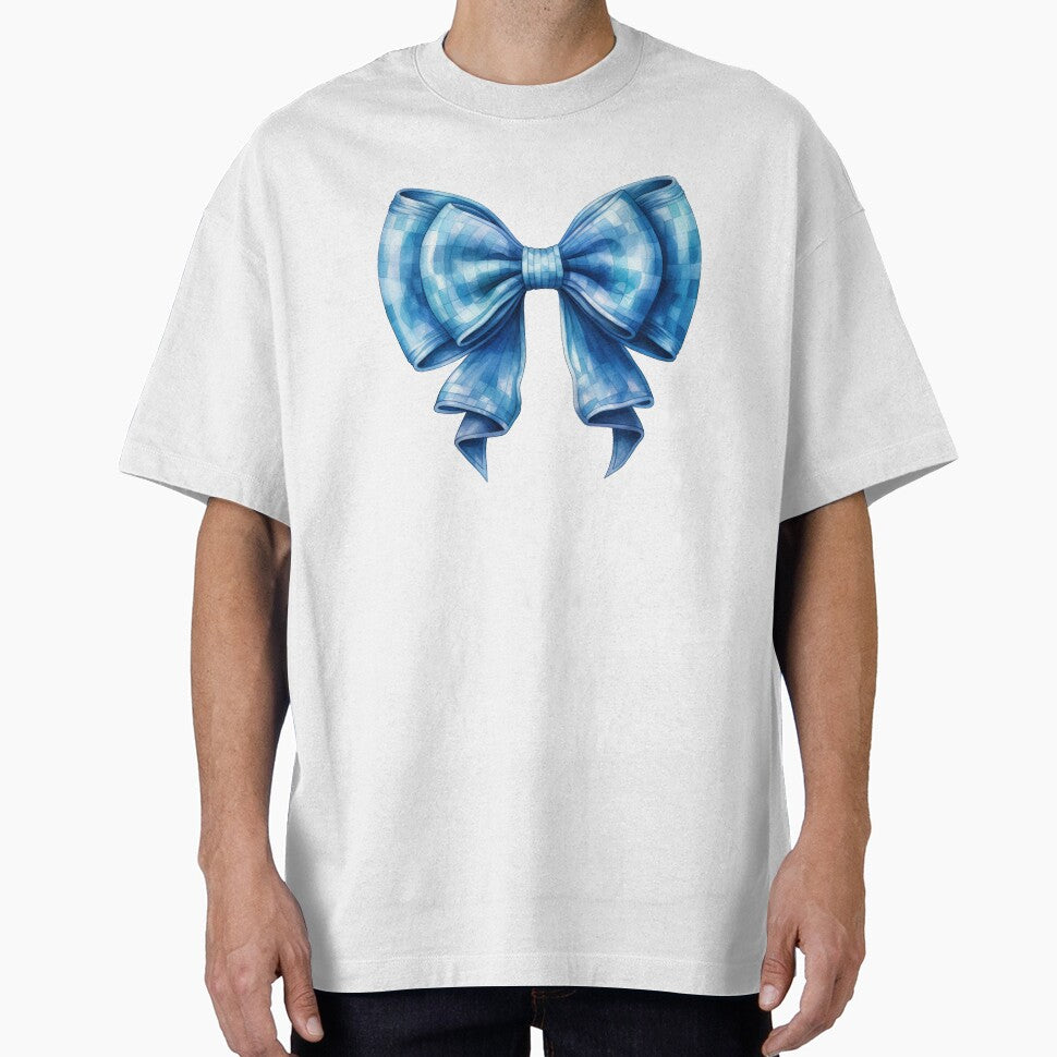 Watercolor Blue Alice Bow by DigiPixieForge