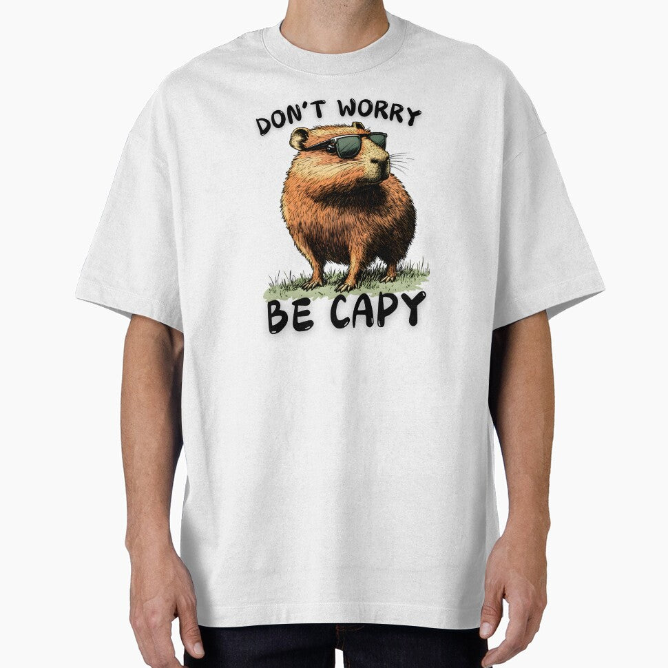 Funny Capybara  Saying Don't Worry Be Capy Saying Rodent Animal Gift by Style4You24