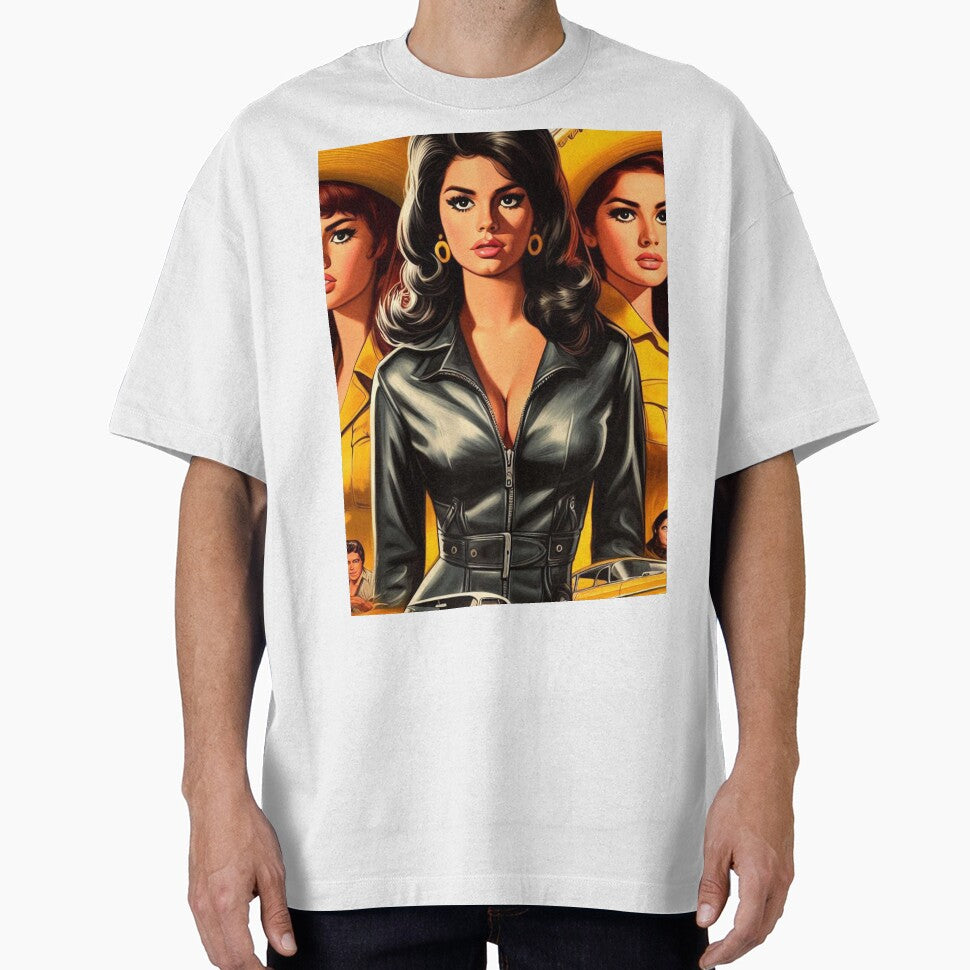 Retro Leather Woman by PulpVintage