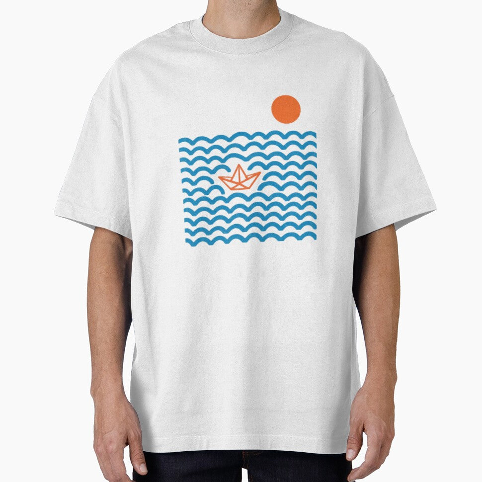 Ocean Waves Retro Vintage Summer Beach by HBDStudio