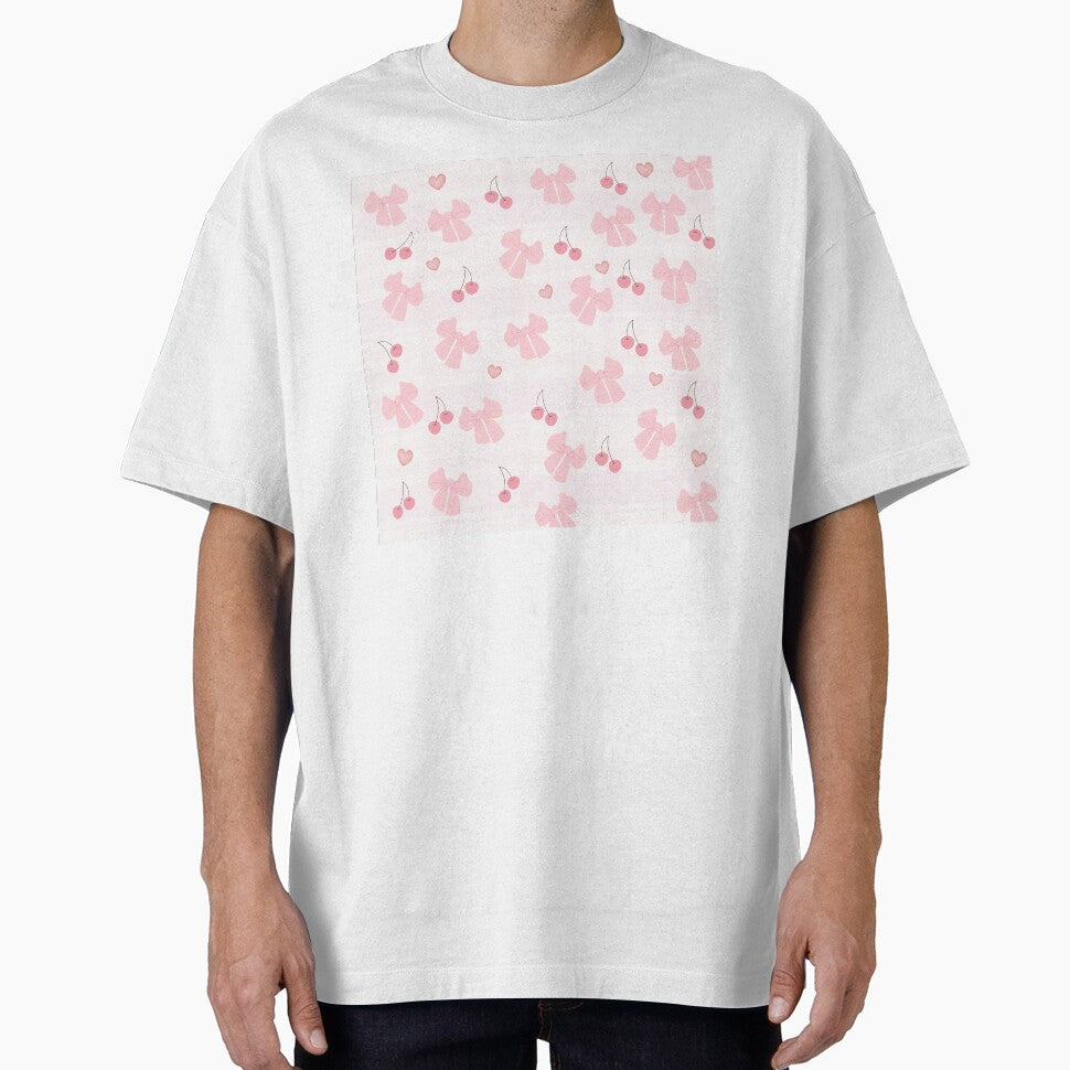 Pink ribbon and cherry aesthetics by Reybaey