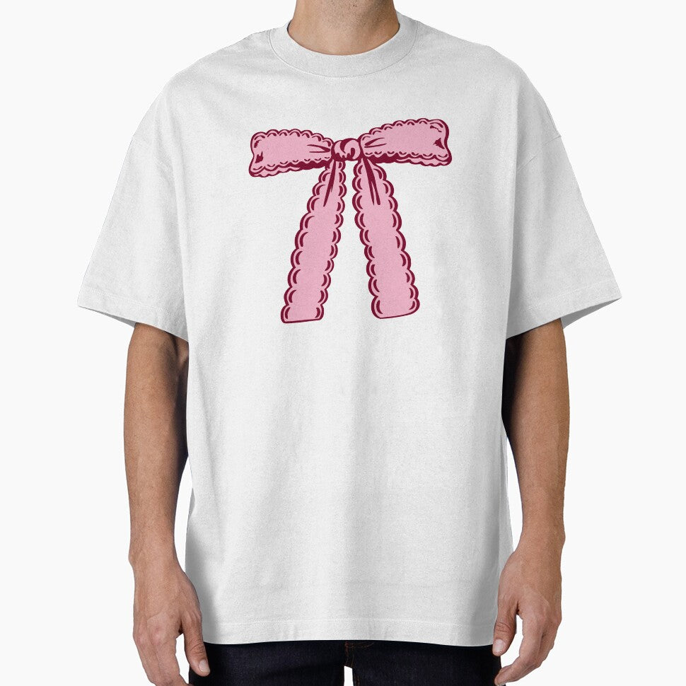 Pink Ruffle Ribbon Bow by Kusaka.art