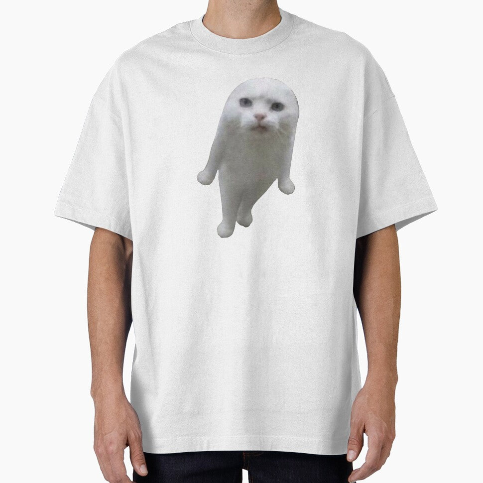 MEME Ghost Cat - Floating Spooky Funny Sticker (Collection7-9) by MetichaiTH