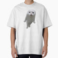 MEME Ghost Cat - Floating Spooky Funny Sticker (Collection7-9) by MetichaiTH