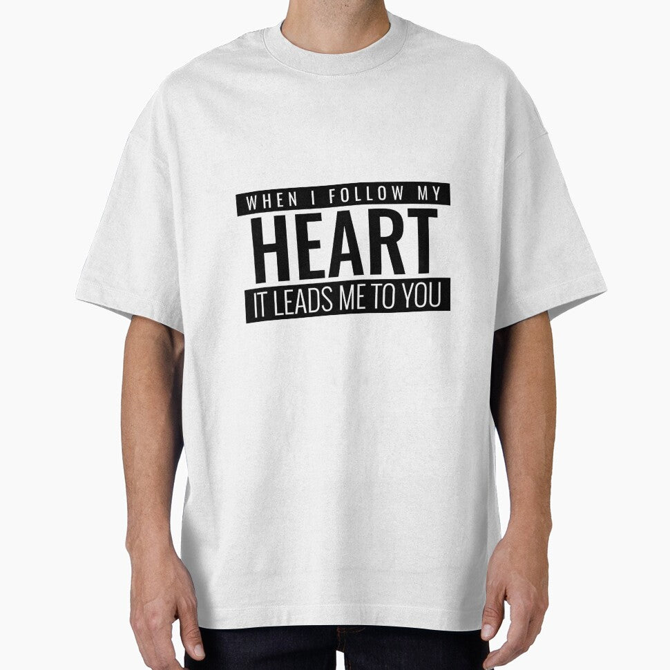 WHEN I FOLLOW MY HEART IT LEADS TO YOU. FUNNY PIZZA LOVE QUOTE STICKER by bestfunonline
