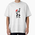 Festive Frog with Santa Hat Silhouette | Christmas Cheer Minimalist Art by JollyCritters