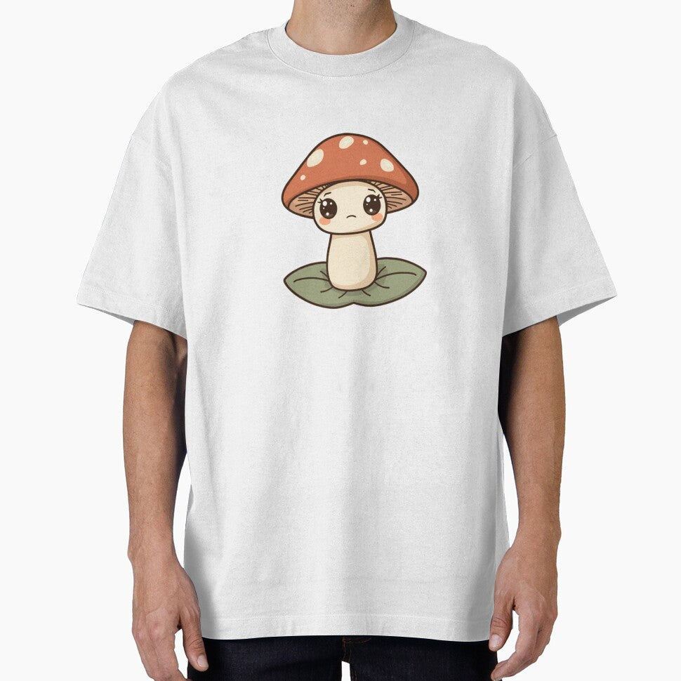 Sad Mushroom Cottagecore Sticker | Cute Forest Aesthetic by abi-not-abby