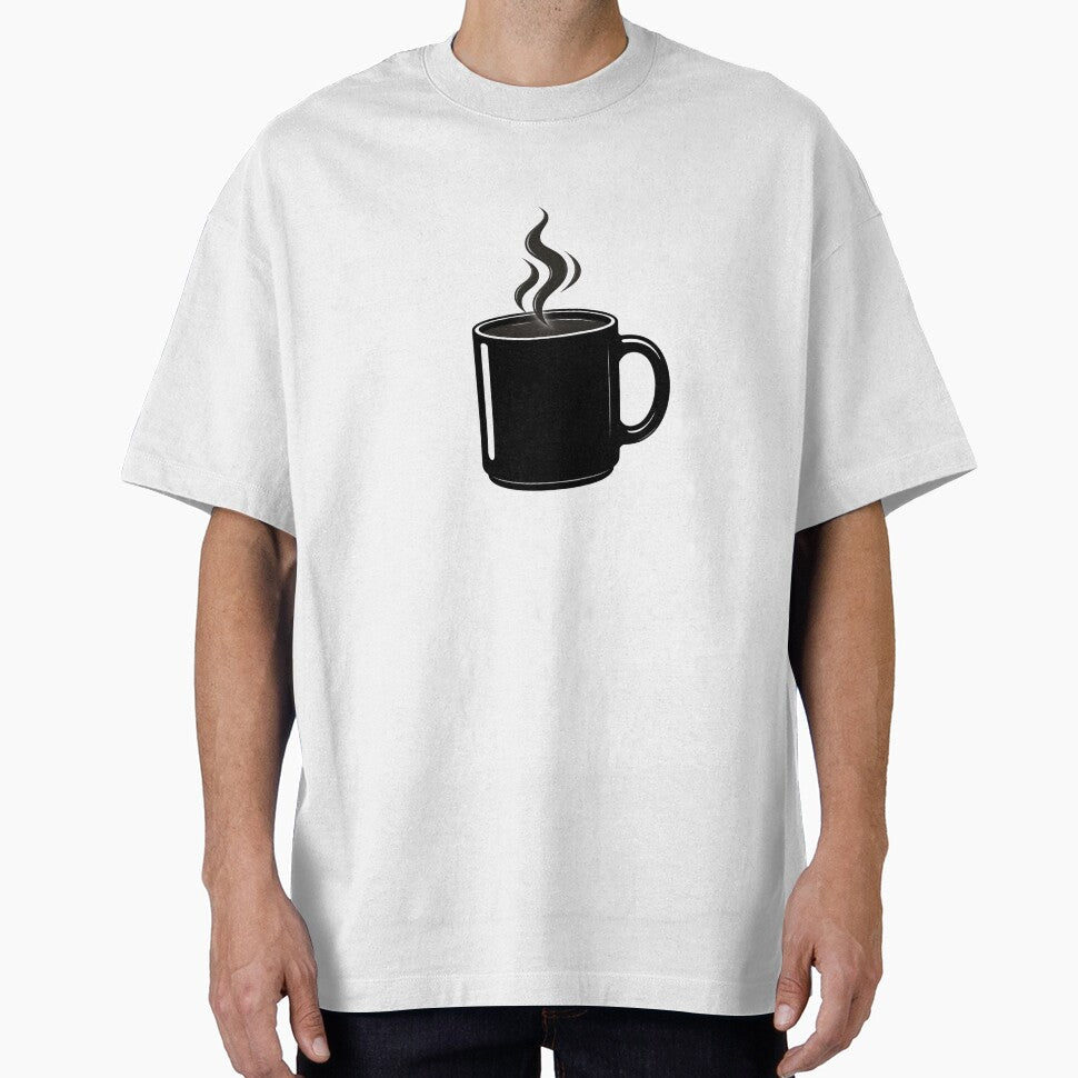 Black Mug with Steam Glow Graphic by SurajDesigns