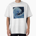 Midnight Surf Blue & Silver Wave 3D Ocean by Cass Harker Studio Unisex