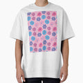 CRAYON FLOWERS HANDDRAWN PASTEL PINK by blomastudios