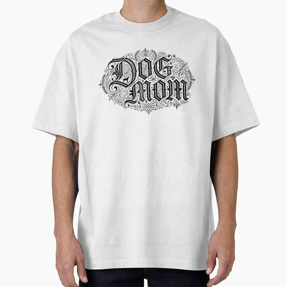 Gothic Dog Mom Calligraphy by BetweenForms