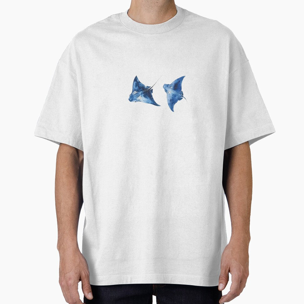 Blue stingray summer ocean print design by bellasaint