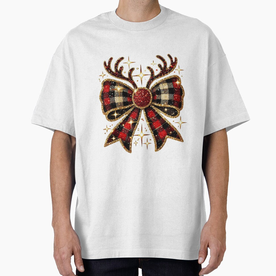 Christmas bow glitter bow reindeer antlers by PapayaGen