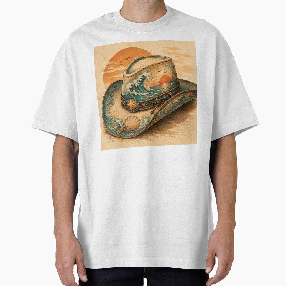 Wild & Free — Coastal Cowgirl Sunset Beach Boho Design by irfanshikh
