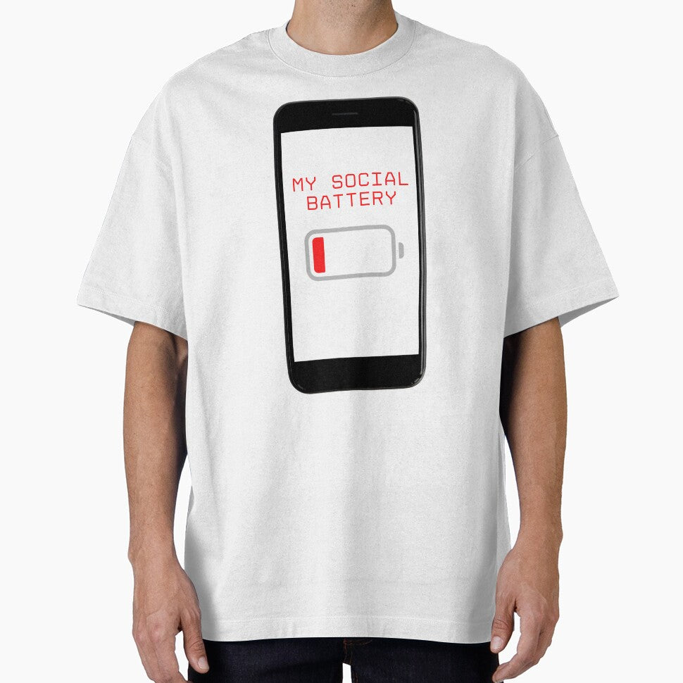 Low Social Battery Funny by Noah V's Merch