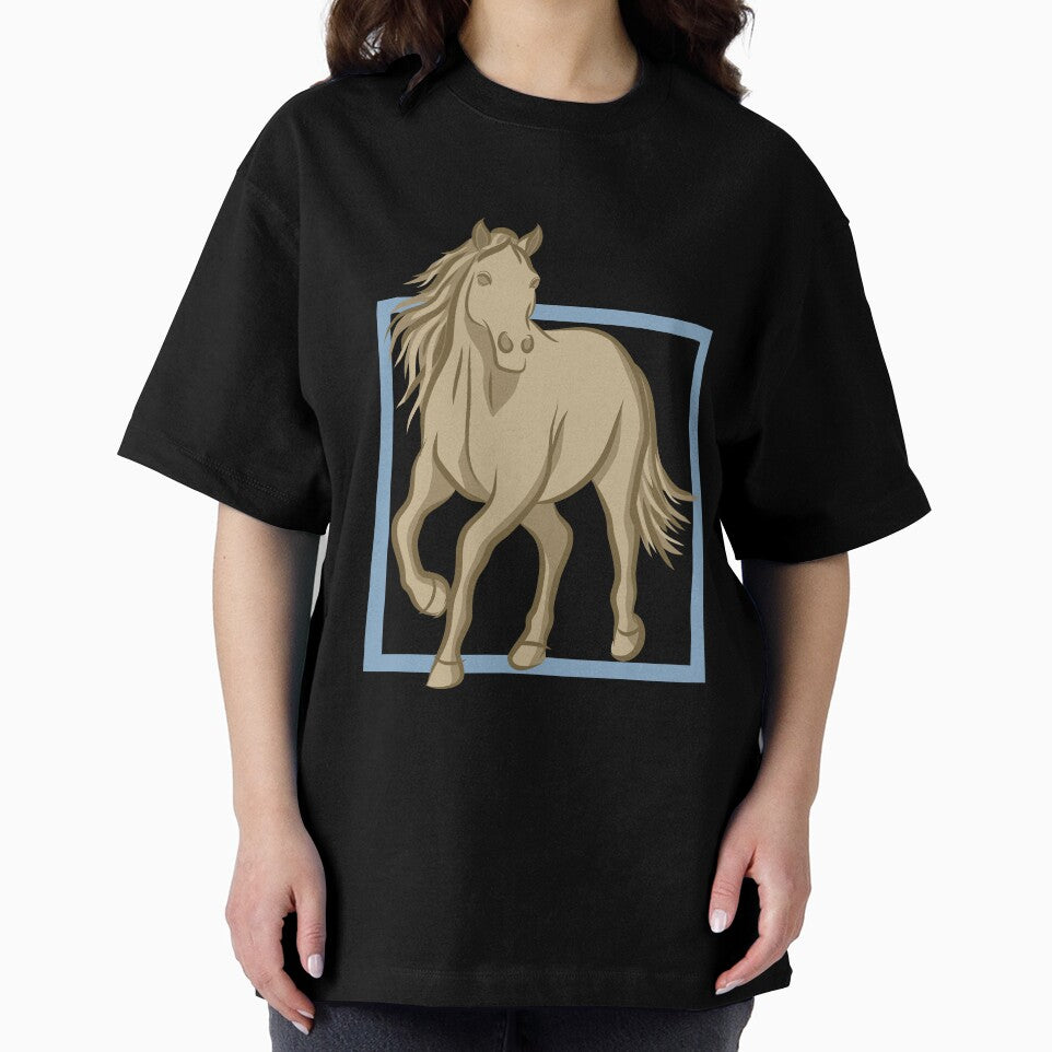 Horse, Minimalist Line Art Drawing of Horse by CJansuebsri