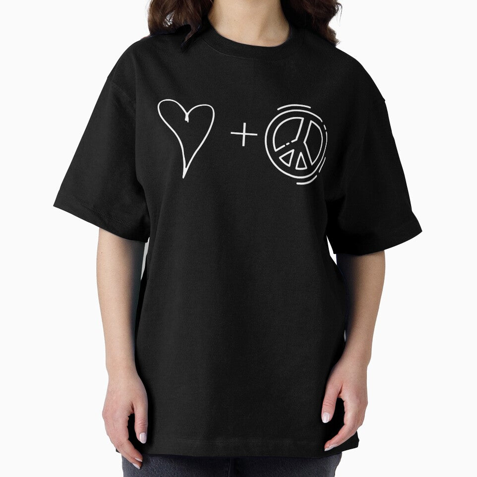 All I Need is Love and Peace Heart and Peace Symbol Symbolic Happy by BoomDesignsUS