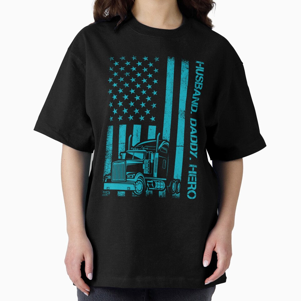 Husband Dad Trucker Legend - Teal by Logic72