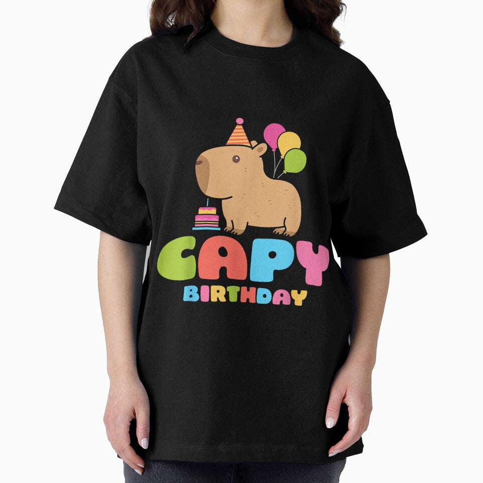 Capy Birthday Capybara Lover Funny Rodent Animal Bday Party Art for Men Women Kids , Capybara Gift Lover by DZIRI NAJAT