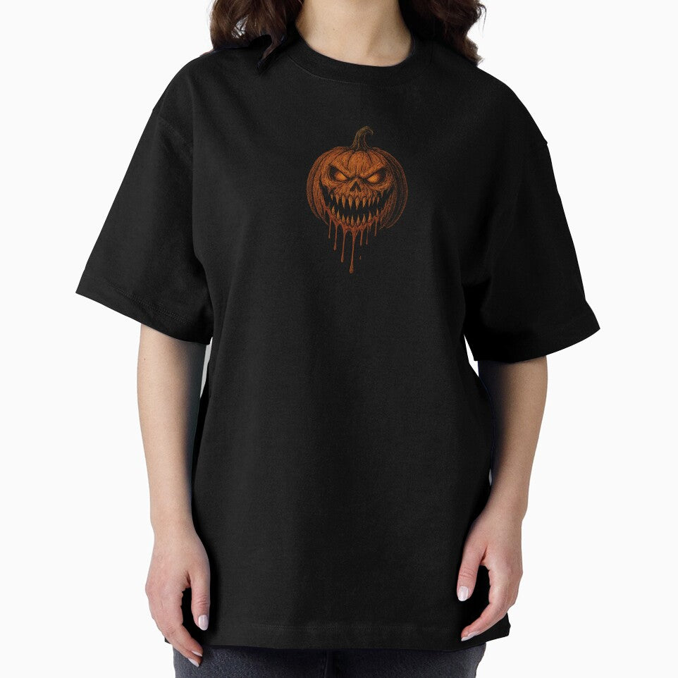 "Bloodthirsty Pumpkin – Retro Horror Halloween Design" by BlackStarShop77