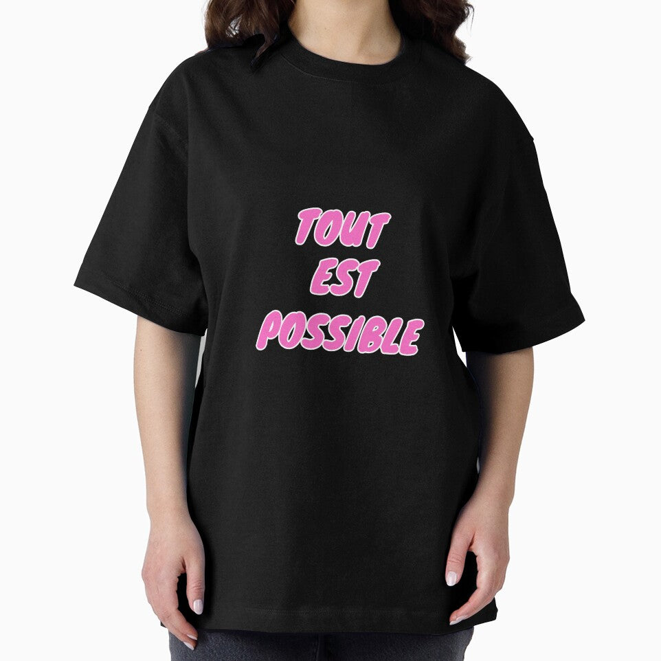 Motivational, Inspirational, Daily Affirmation, Positive, Pink, Tout est Possible by Magic Love Art Print