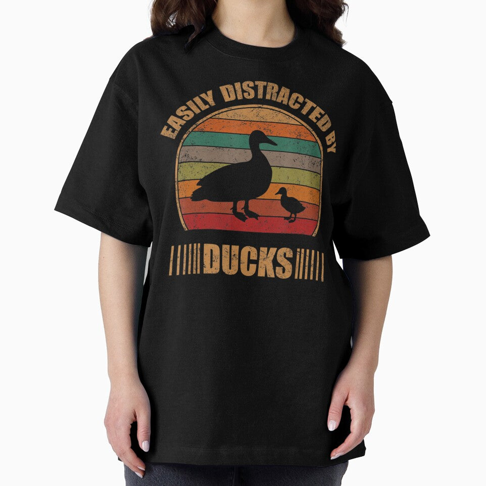 Retro Farmer Duck Lover Easily Distracted by Kogle Ersa