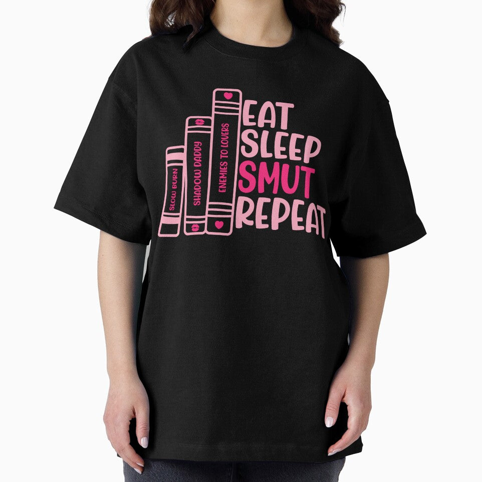 Eat Sleep Smut Funny Romance Book Lover Quote by JokeGysen