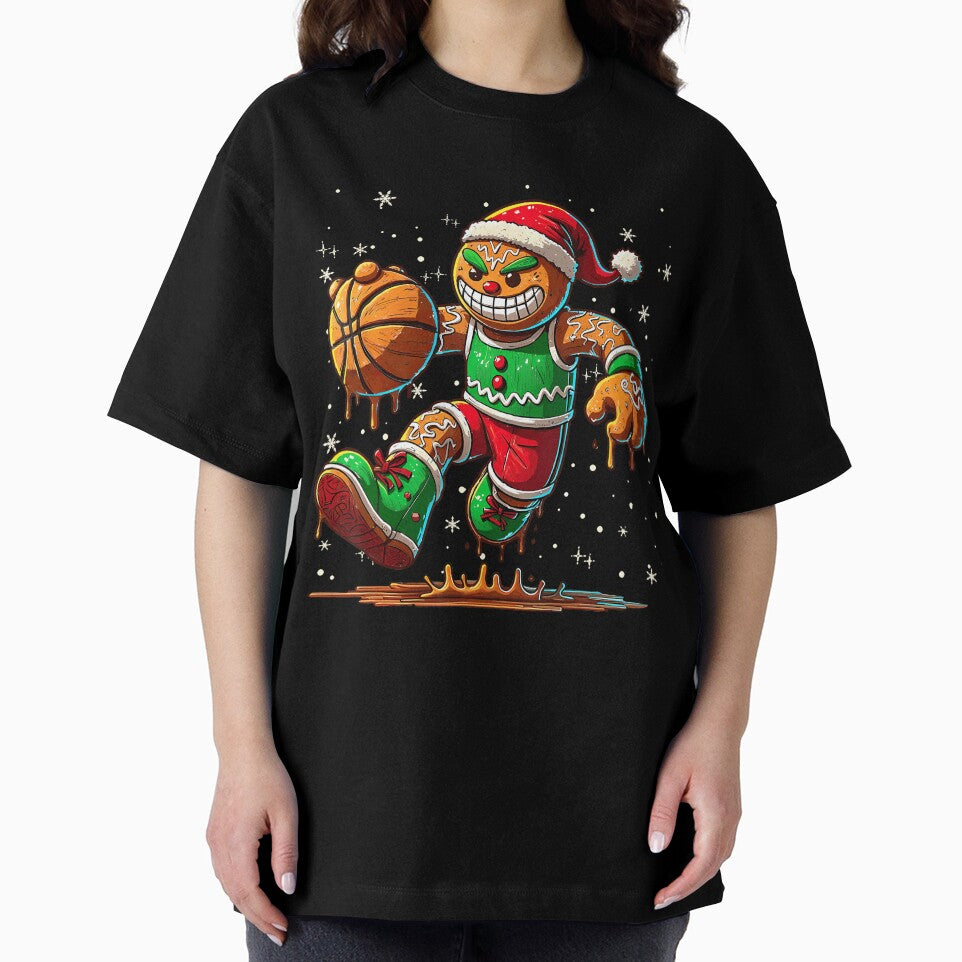Christmas Gingerbread Man Sports Player Cool Basketball Xmas by BeulahJoseph
