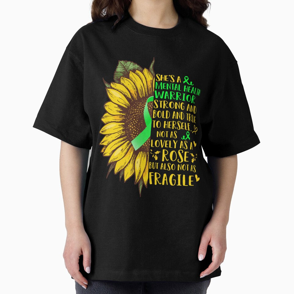 She is a Mental Health Warrior Strong and Bold and True to Herself not as Lovely as a ROSE but also not as FRAGILE by EdithShop59