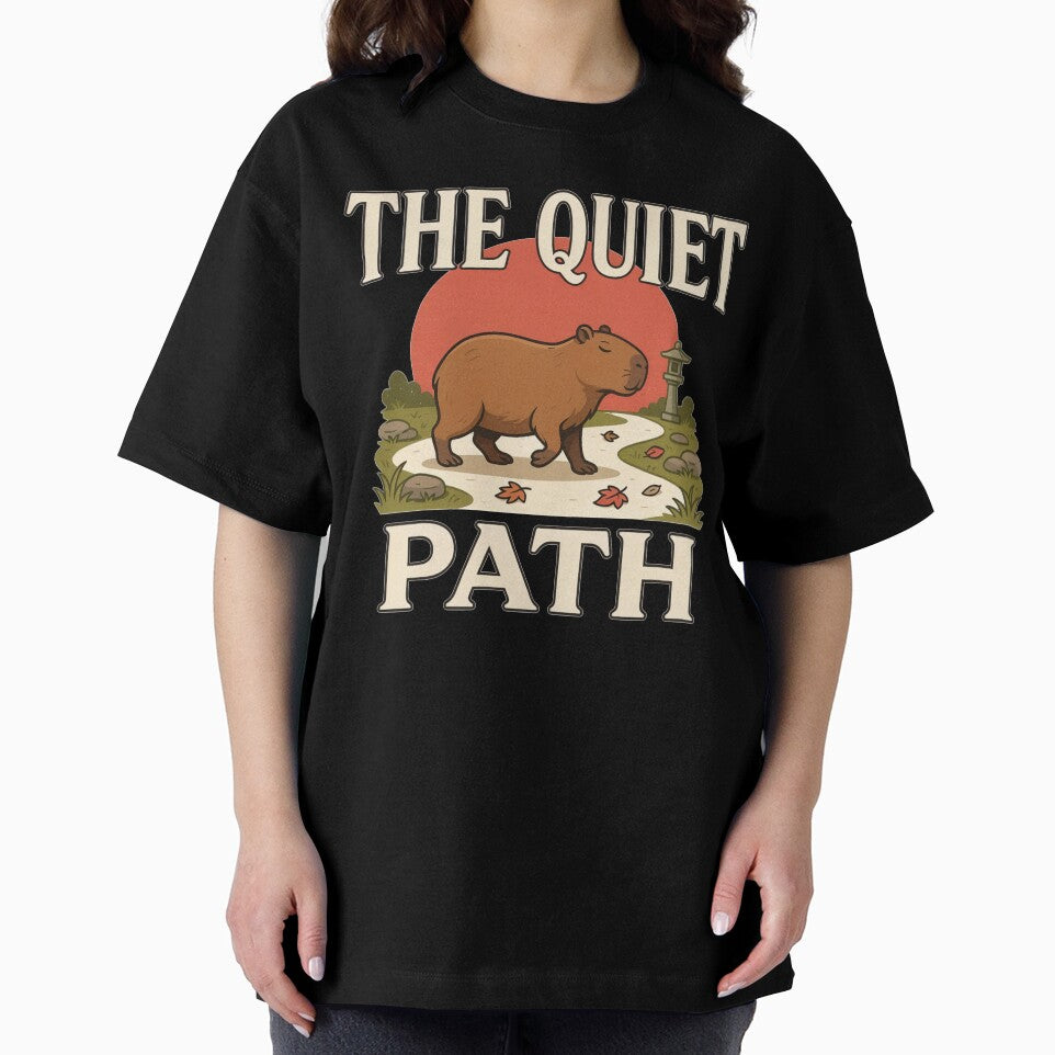 The Quiet Path Capybara – Vintage Zen Nature Design by No Excuses Supply